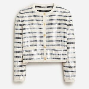 J.Crew Emilie sweater lady jacket in sequin stripe